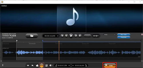 trim youtube music via windows media player