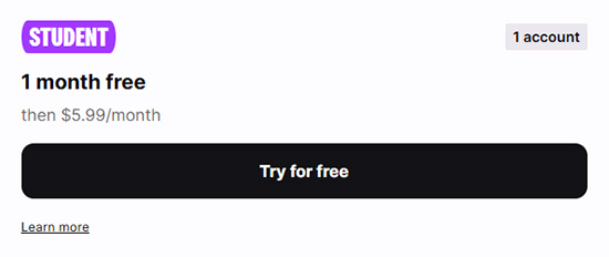 try deezer premium student for free