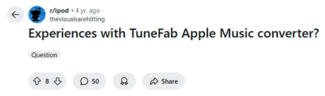 tunefab apple music converter review on reddit