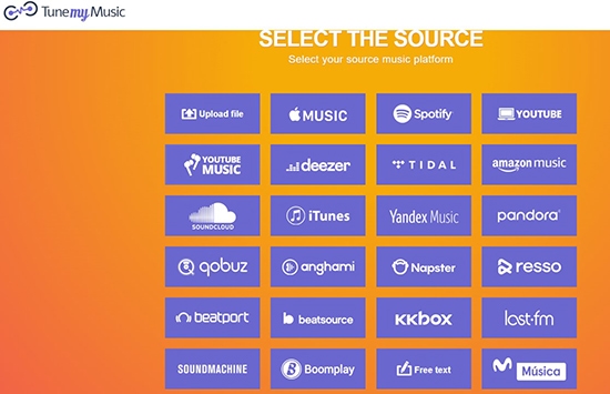select itunes as the source