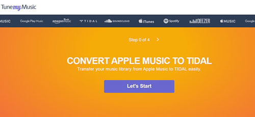 transfer tidal playlist to apple music by tunemymusic