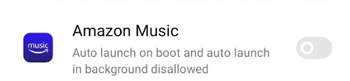 how to stop amazon music opening on startup android
