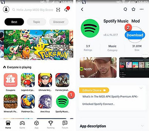 turn off shuffle on spotify android without premium