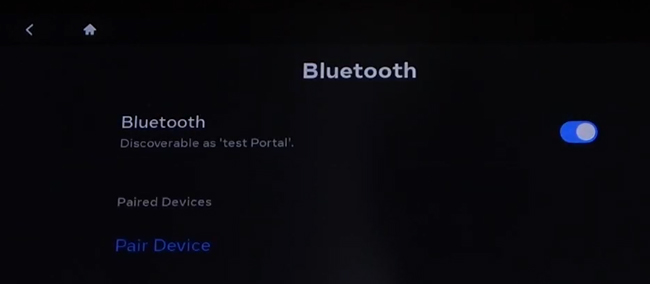 turn on bluetooth facebook portal