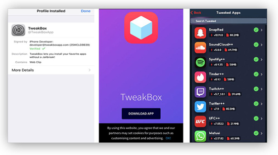 download and install tweakbox on iphone