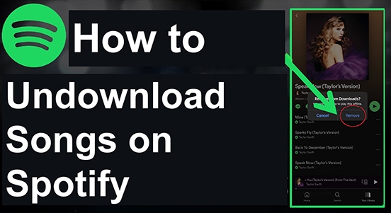 how to undownload songs on spotify