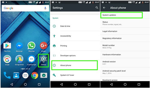 update android system