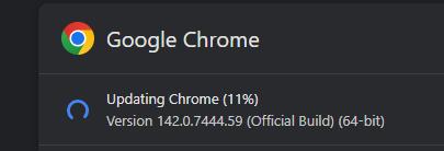update chrome browser