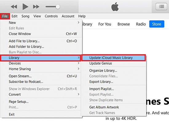 update icloud music library to recover deleted playlist apple music