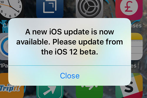 upgrade to ios 12