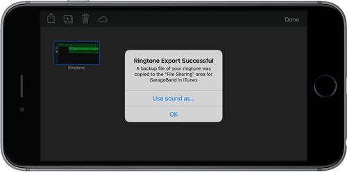 export and custom ringtone iphone spotify via garageband