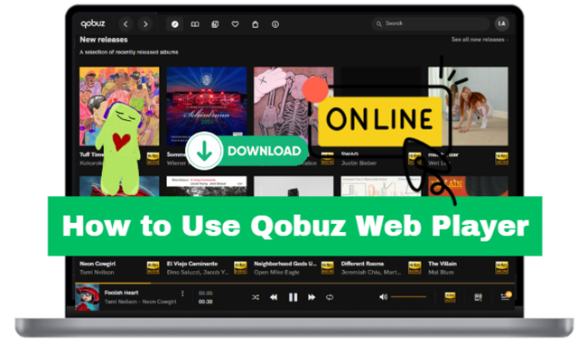 use qobuz web player