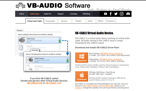 vb audio virtual audio