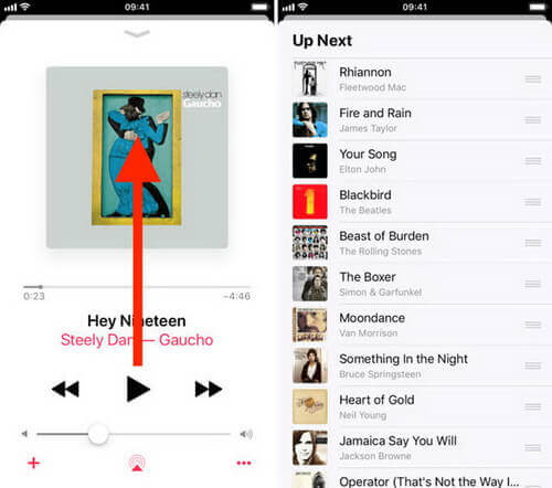 see queue on apple music