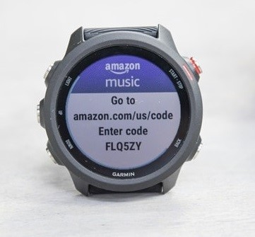 get amazon account on garmin watch