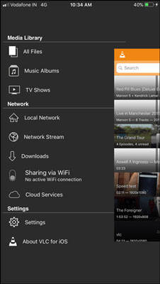 play amazon music through vlc mobile app