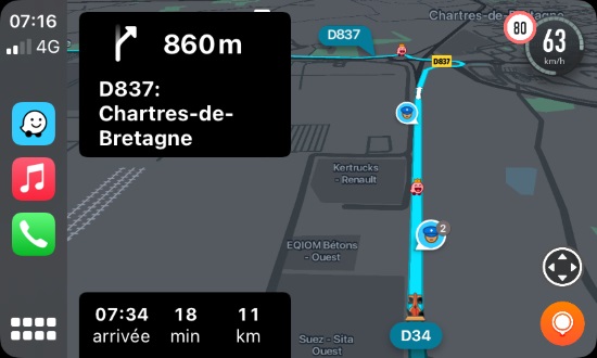 waze interface