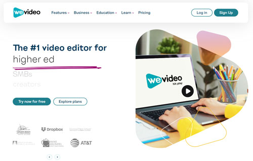 go to wevideo website