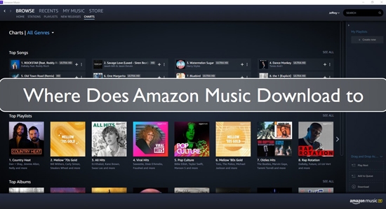 where does amazon music download to