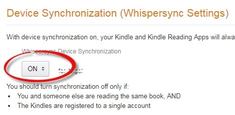 sync audible and kindle