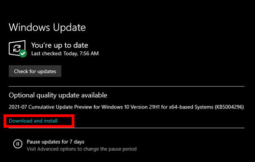 update software to stop spotify crashing windows 10