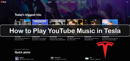 youtube music on tesla