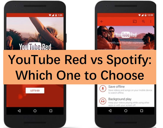 youtube red vs spotify