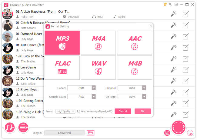 reset apple music output format for roon