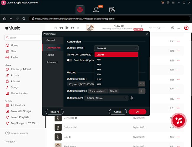 reset output format for hisense tv