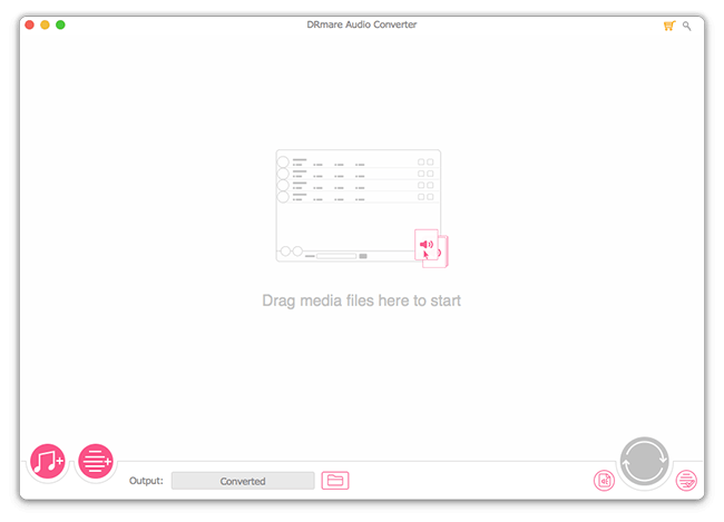 drmare mac audio converter main interface