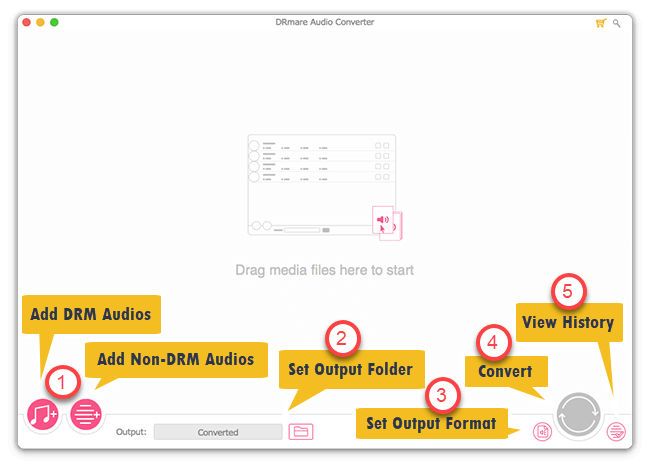 install and open drmare audio converter