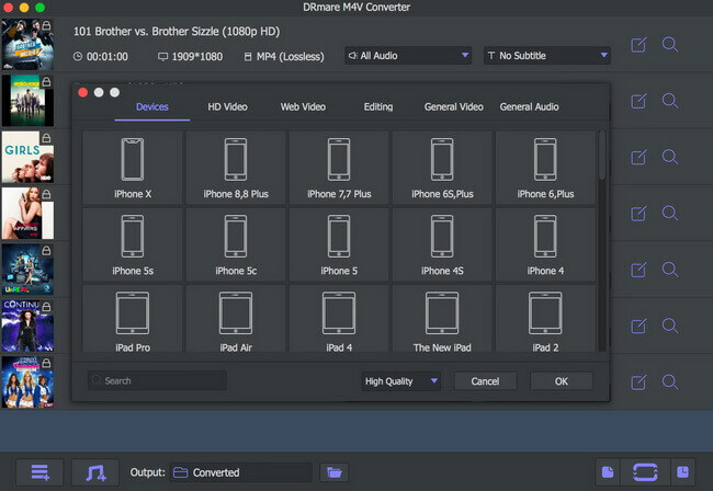 set output format as sony tv