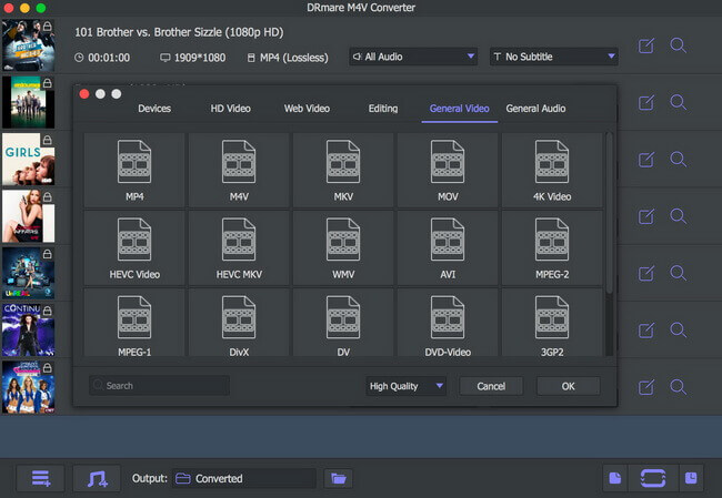 customize output format for mega cloud