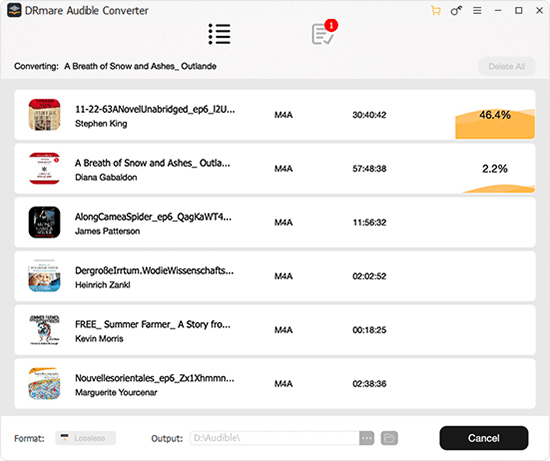 convert audible files to mp3 via DRmare Audible Converter