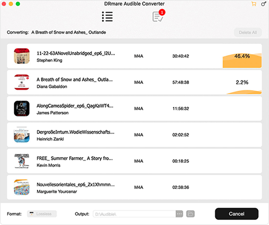 convert audible audio for squeezebox