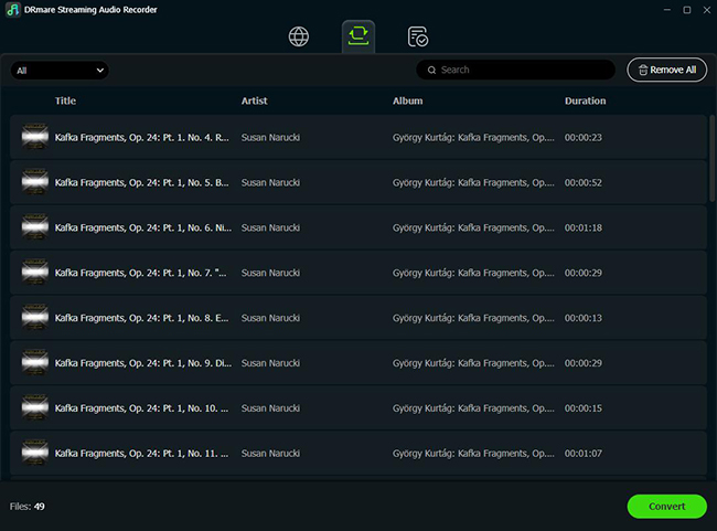 convert qobuz music with drmare streaming audio recorder