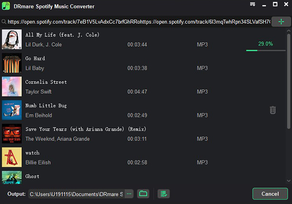 export and save spotify music to the computer