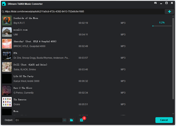 download and convert tidal to denon dj