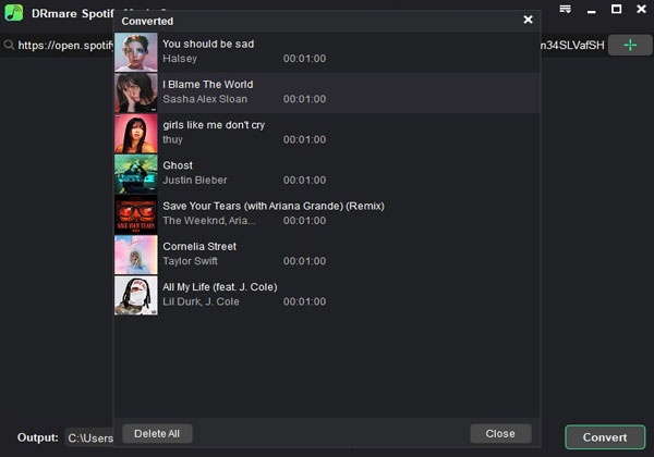 convert and save spotify playlist and song to plain audio format