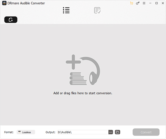 drmare audible converter user interface