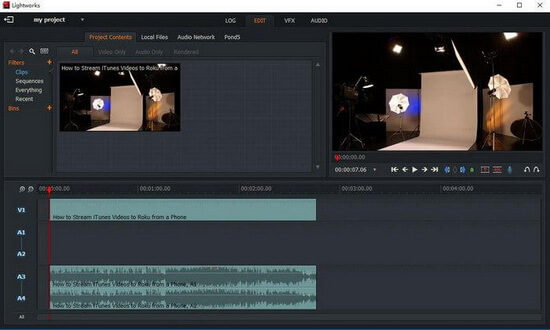 lightworks editing video