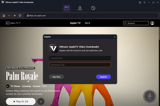 register drmare apple tv downloader