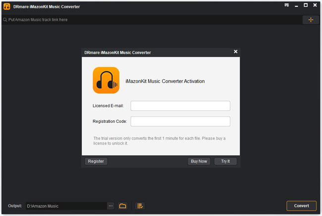 sign up drmare amazon music converter