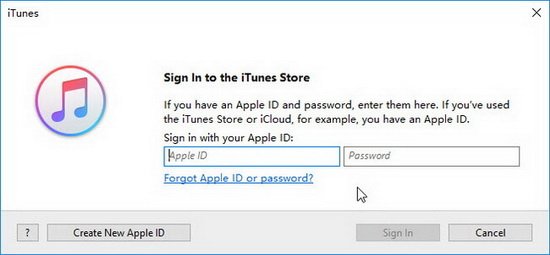 sign in itunes account