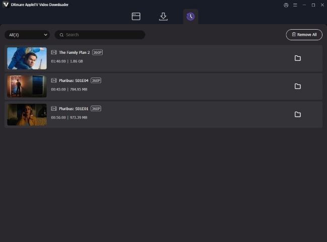 access downloaded apple tv videos