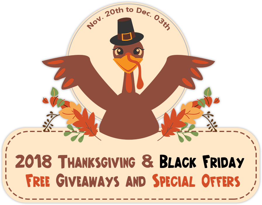 2018 Thanksgiving & Black Friday Free Giveaways and Special Offers