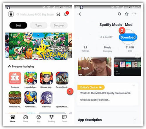 turn off shuffle play android